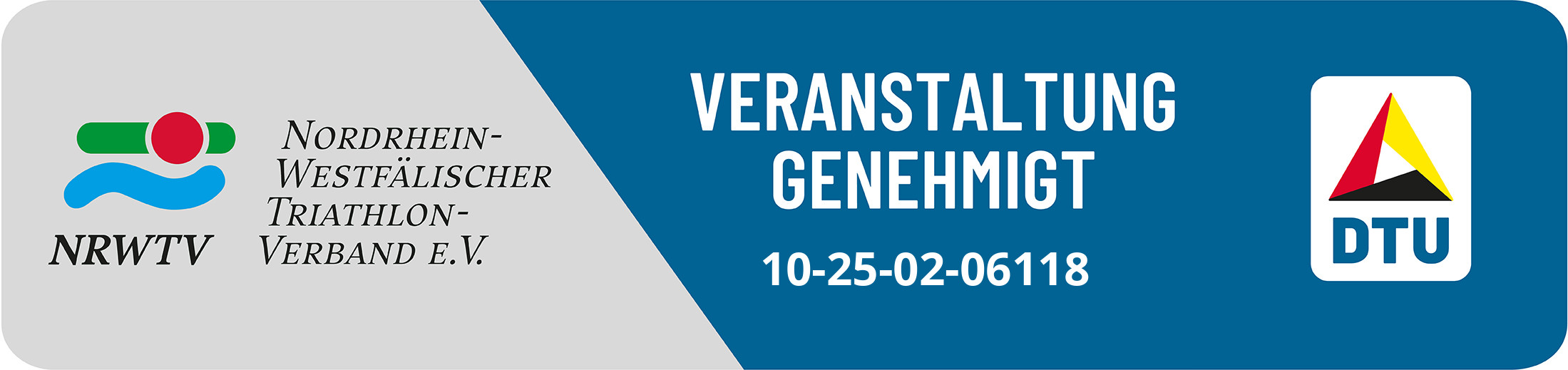 Crosstriathlon Genehmigungssiegel
